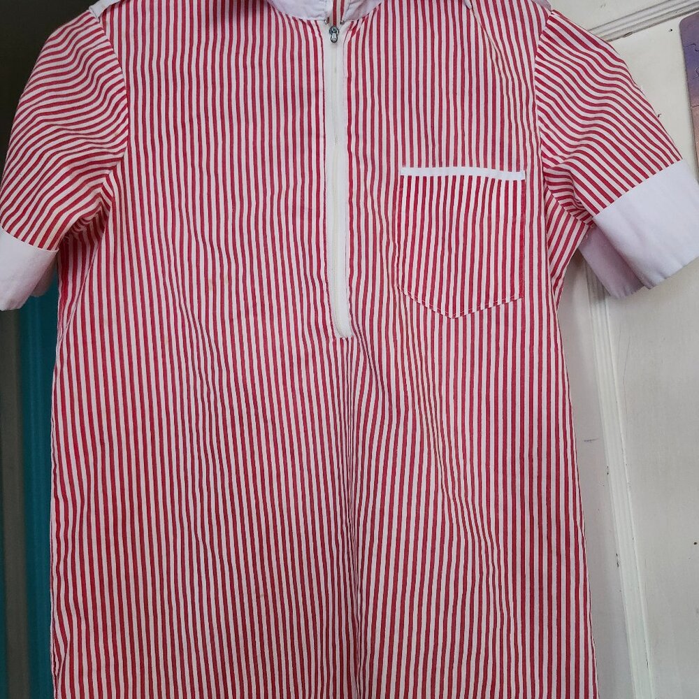 1970s half zipper Blouse